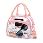 Ladies Transparent Cooler Bag PVC Material Spacious Clear Insulated Tote with Adjustable Strap