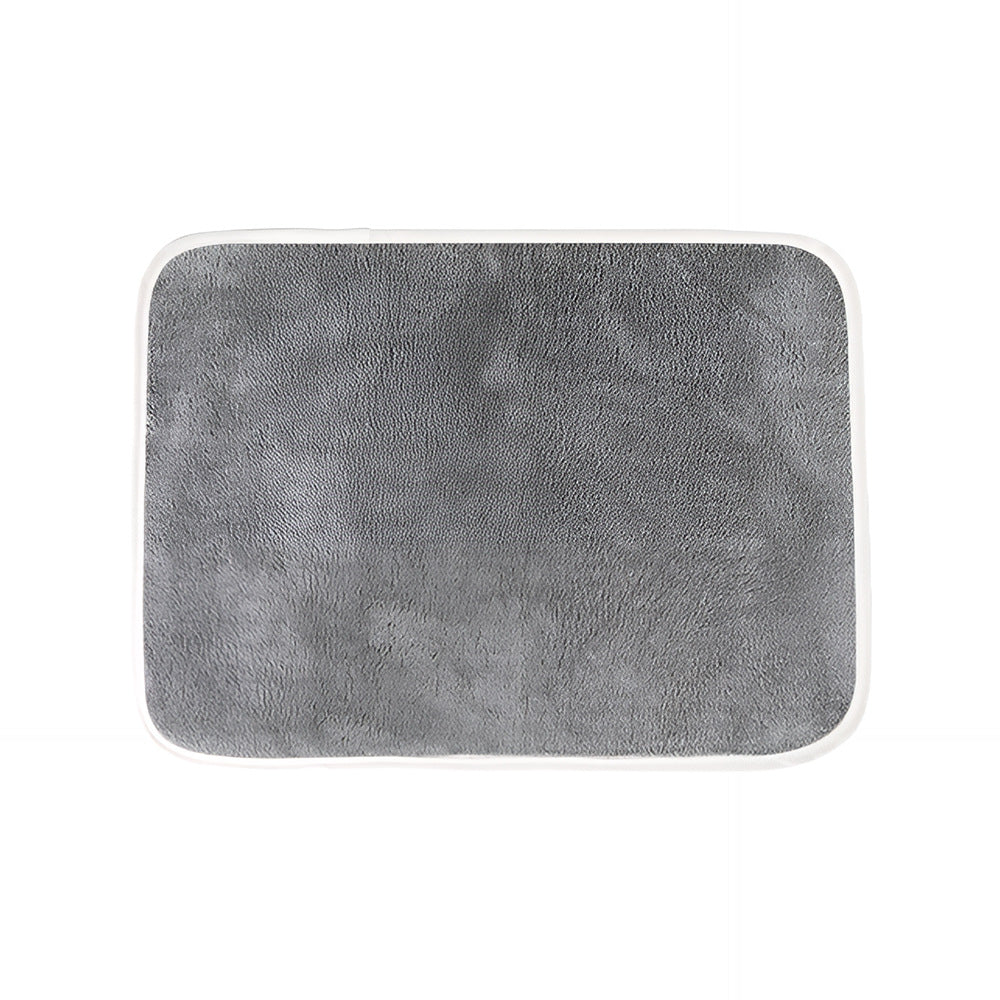 Harrow Women's Bathroom Mat Plush Microfiber Non-Slip Rubber Base Machine Washable