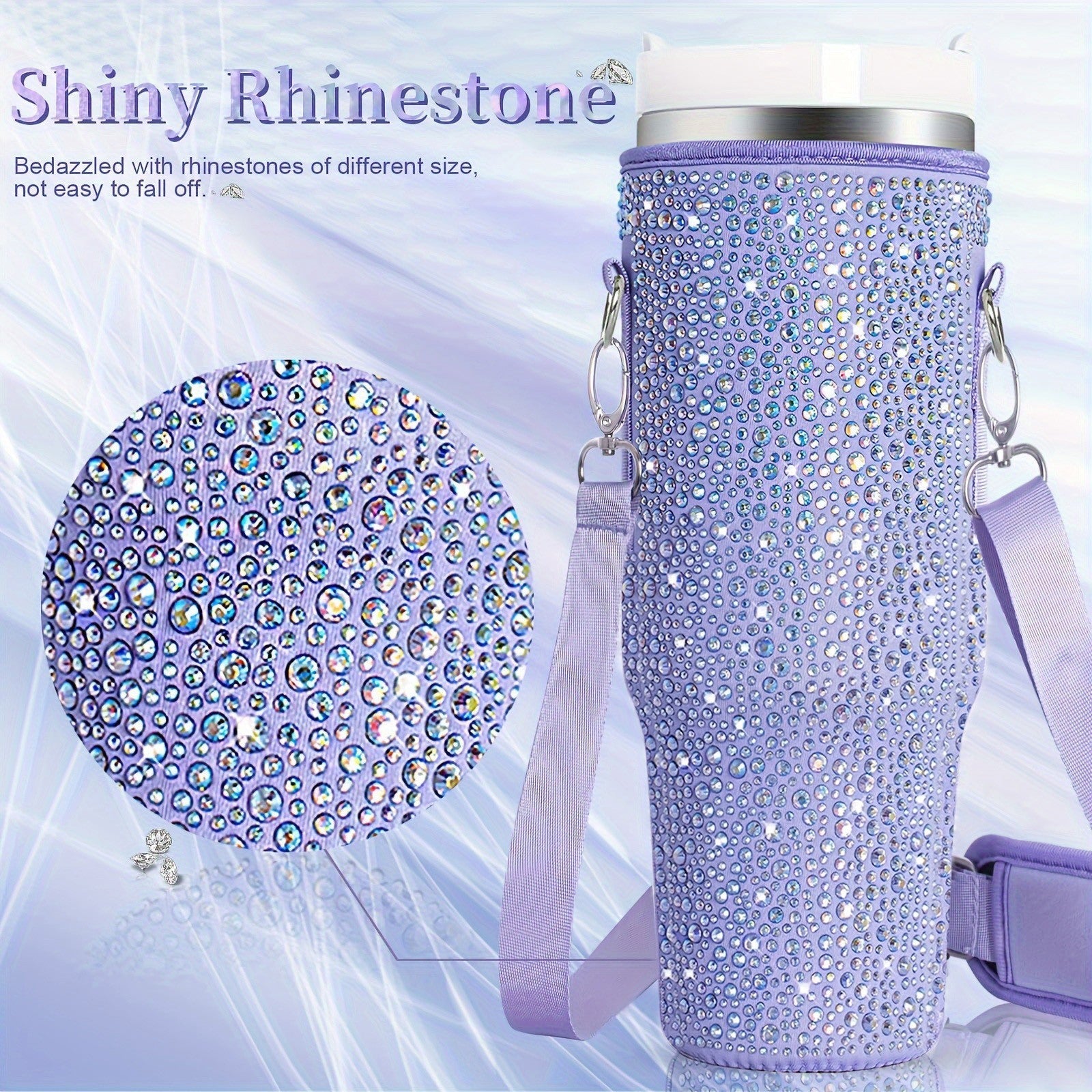 Women's Insulated Water Bottle with Versatile Carrying Bag Durable and Stylish Design