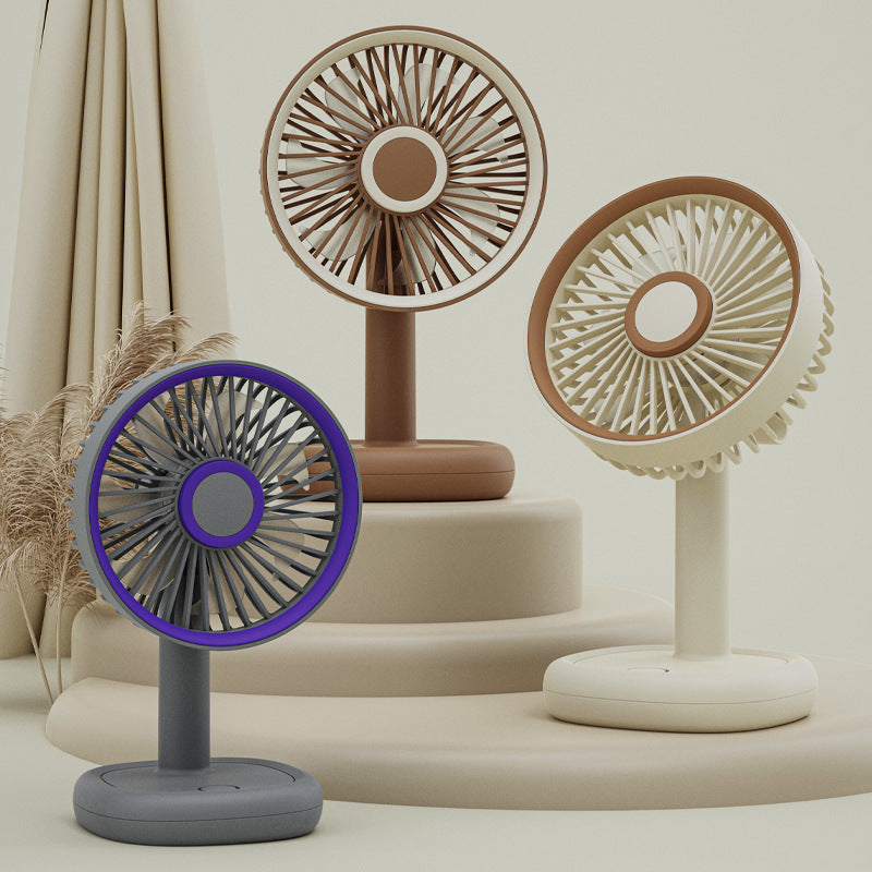 Portable Table Fan USB Rechargeable Adjustable Tilt Quiet Operation Compact