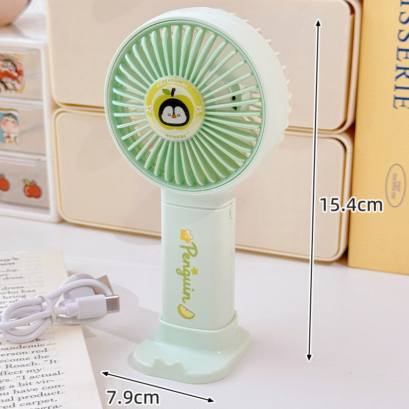 Portable USB Rechargechargeable Handheld Fan Compact Lightweight with Multiple Speeds