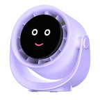 Whimsical Desktop Cooling Fan Quiet Portable Adjustable Angle Harrow