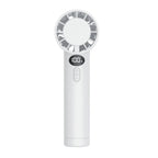 Handheld Fan USB Rechargeable Quiet Operation with Adjustable Speed and LED Battery Indicator