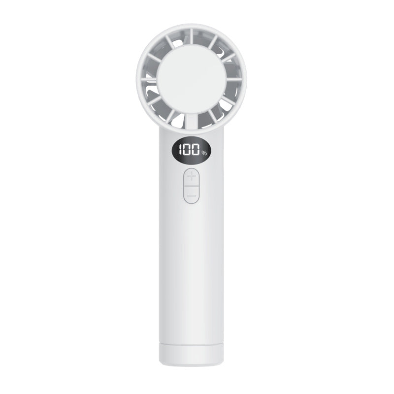 Portable Battery Fan with LED Display 3-Speed Compact Lightweight