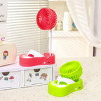 Portable Battery Fan with Flexible Holder USB Rechargeable Compact Lightweight for Women