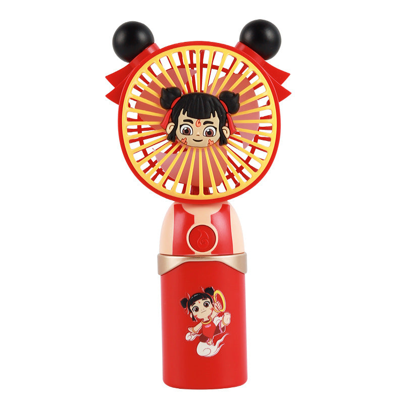 Portable Ladies Hand Fan with Cute Character Design Compact Eco-Friendly