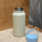 Women’s Insulated Stainless Steel Water Bottle with Carry Handle Leak-Proof Design