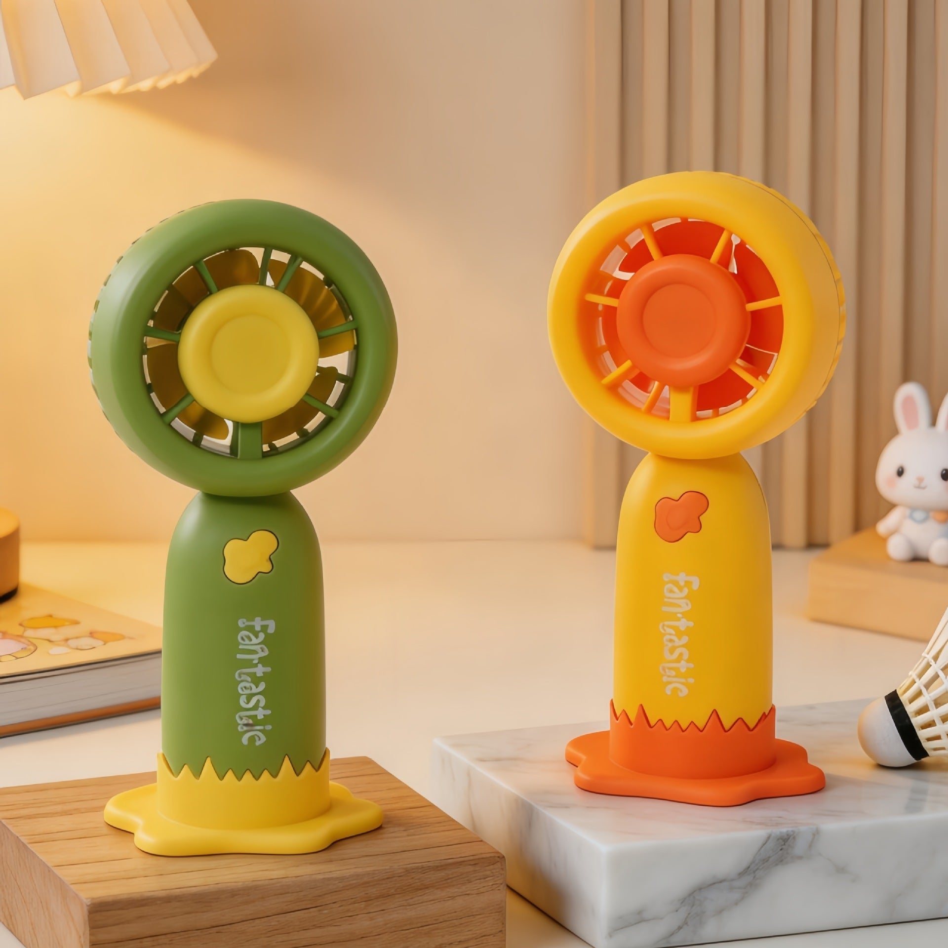 Portable USB Rechargeable Hand Fan for Women Lightweight Playful Design Compact Personal Cooling