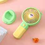 Portable Handheld Fan USB Rechargeable Cute Animal Design Lightweight Compact