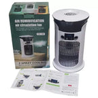 Portable Tower Fan USB Powered Compact Oscillating Mini Fan with Digital Display