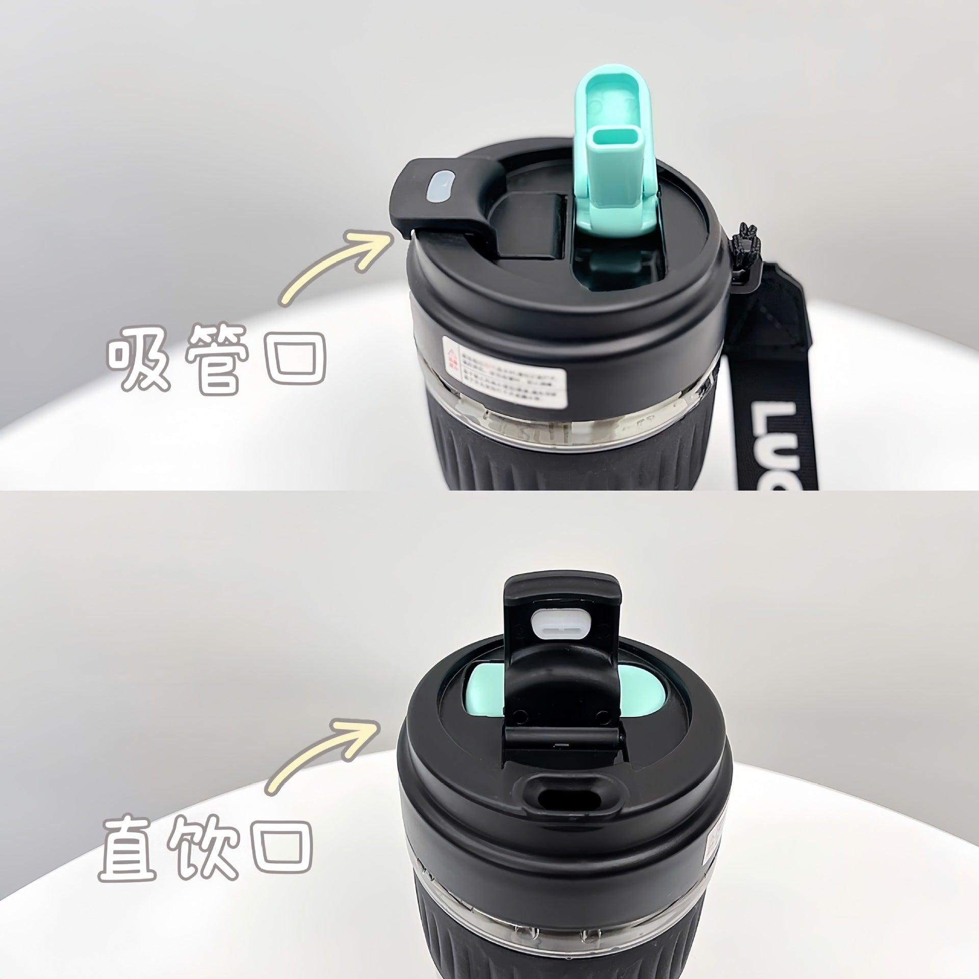 Women’s Insulated Water Bottle with Fruit Infuser Leak-Proof Lid Double-Walled Vacuum Flask