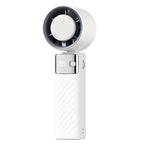 Portable Smart Handheld Fan with LED Temperature Display Rechargeable Quiet Operation