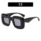 Women Rectangular Sunglasses Wide Frame UV Protection Lightweight Comfortable Fit