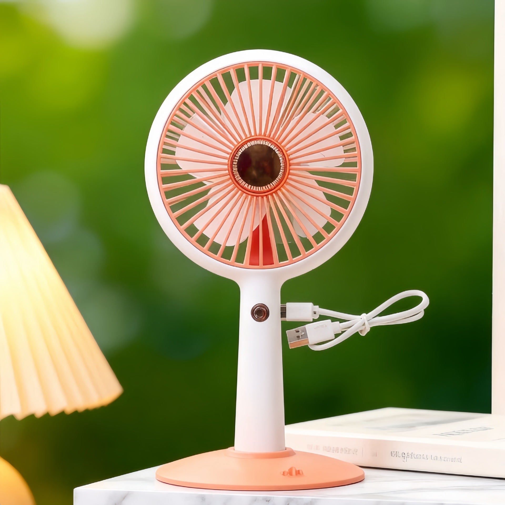Portable Mini Fan USB Rechargeable Adjustable Speed Compact Personal Handheld Fan