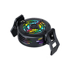 Portable Mini Fan with LED Lighting Compact Rechargeable Personal Fan