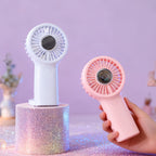 Portable Handheld Fan for Women USB Rechargeable Ergonomic Design Lightweight Personal Fan