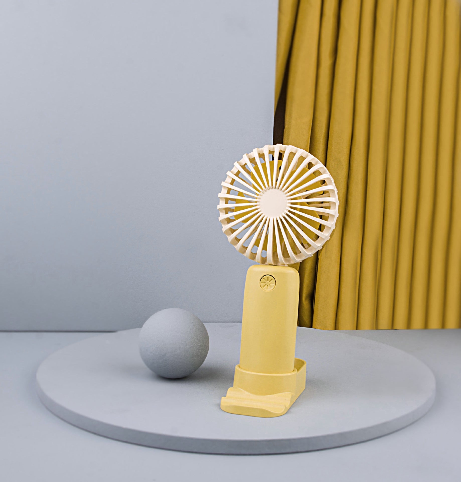 Rechargeable Mini Tabletop Fan Portable Quiet Adjustable Speed Battery Powered