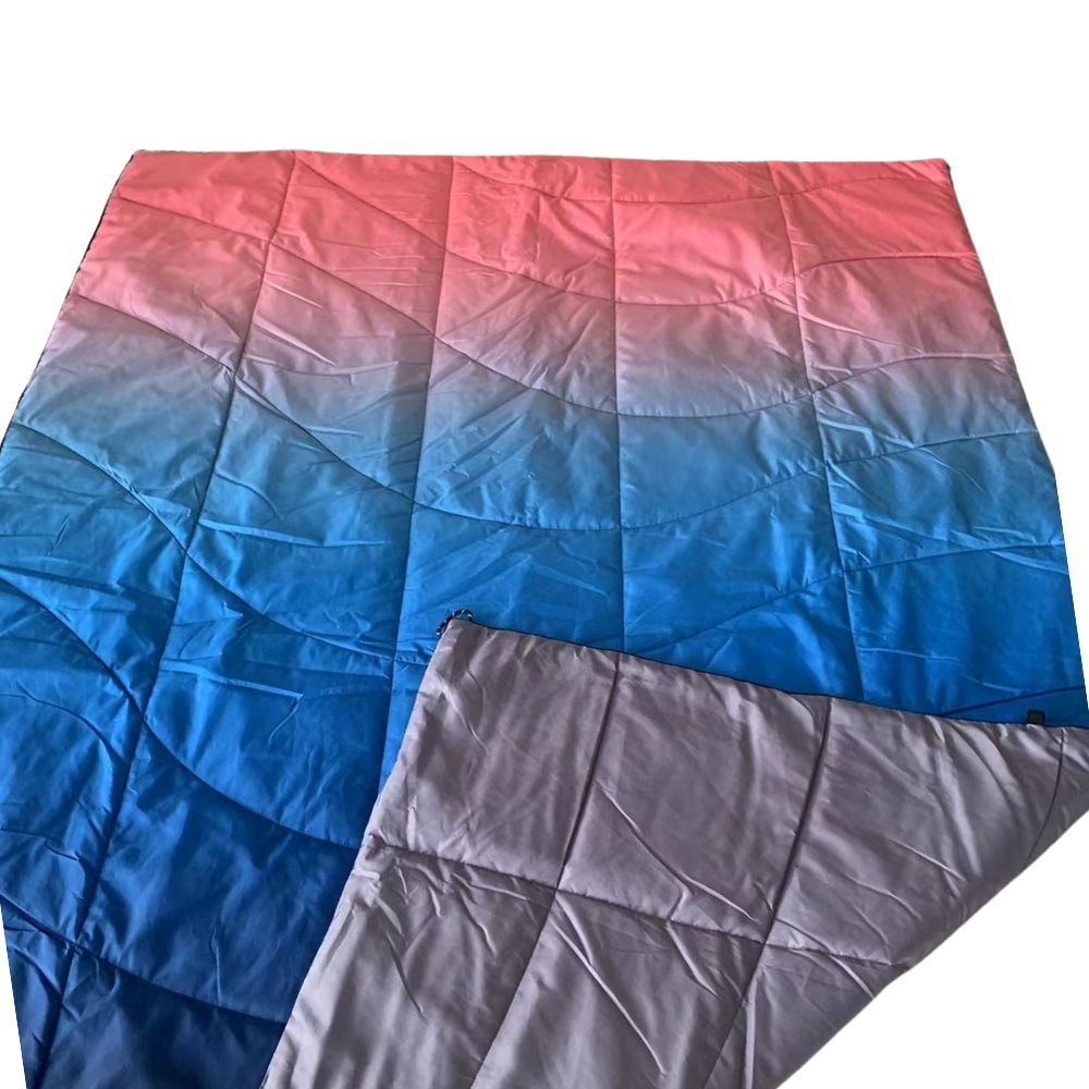 Oversized Blanket Unisex Large Soft Polyester Gradient Blue Red