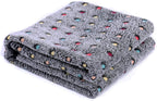 Brehn Plush Microfiber Blanket Soft Cozy Warm with Playful Polka Dot Pattern