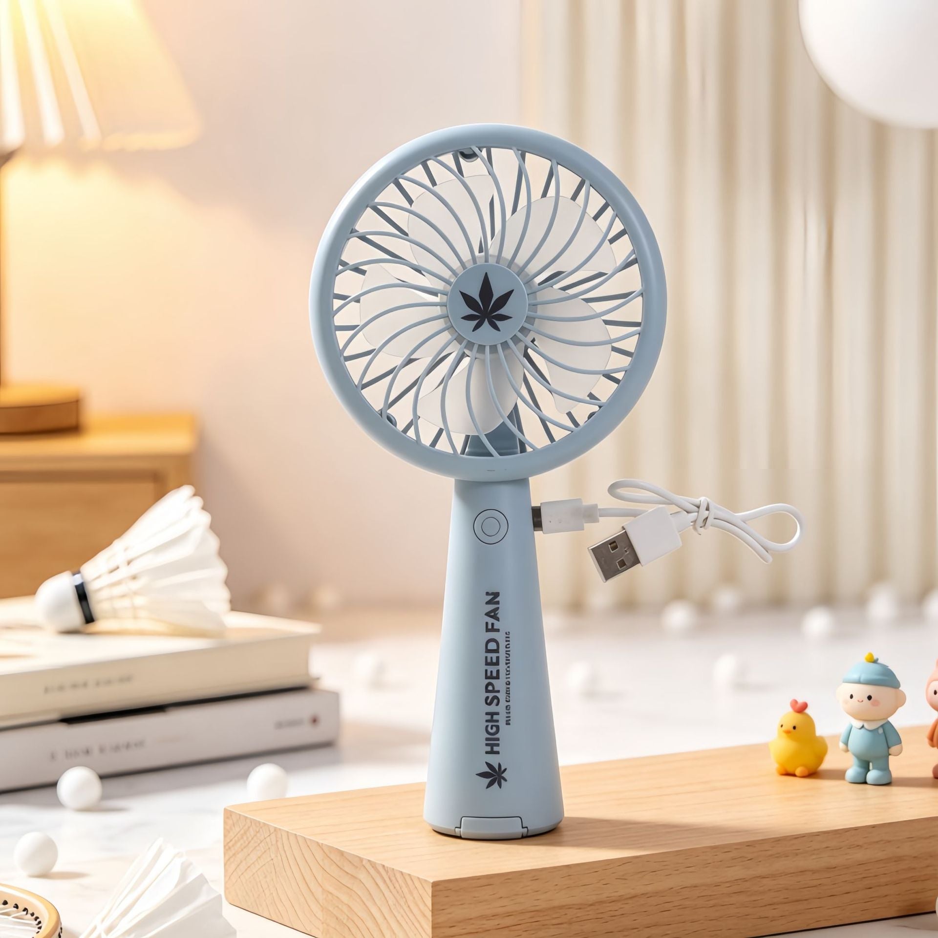 Portable High-Speed USB Fan with Adjustable Speed Control Lightweight Handheld Cooling Fan