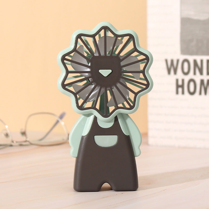 Portable Mini Fan Creative Figure Design Lightweight Handheld Personal Fan