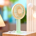 Portable Table Fan With USB Connection and Adjustable Tilt Quiet Compact Design