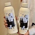 Insulated Stainless Steel Water Bottle with Hello Kitty Design for Women Leak-Proof BPA-Free