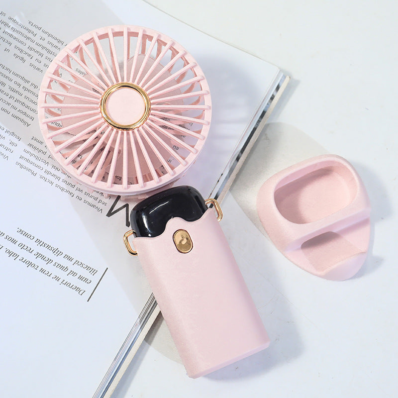 Portable Handheld Fan USB Rechargeable Flexible Tilt Compact Lightweight Personal Cooling Fan