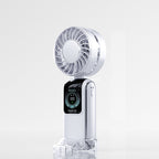 Turbo-Charged Portable Handheld Fan Rechargeable Quiet Operation Compact Design