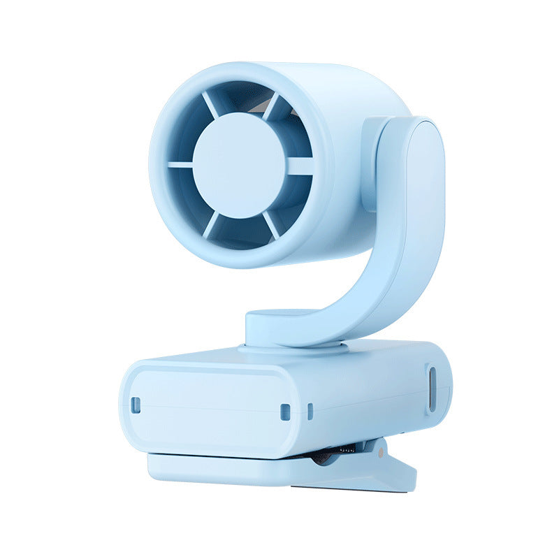 Clip-On Rotating Portable Fan Battery Operated 360-Degree Adjustable Speed Quiet Operation