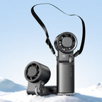 Portable Neck-Mounted Smart Cooling Fan Unisex Hands-Free Adjustable Speed Rechargeable Battery