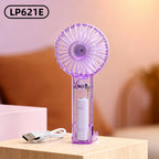 Rechargeable Handheld Fan USB Charging Detachable Stand Compact Portable Fan