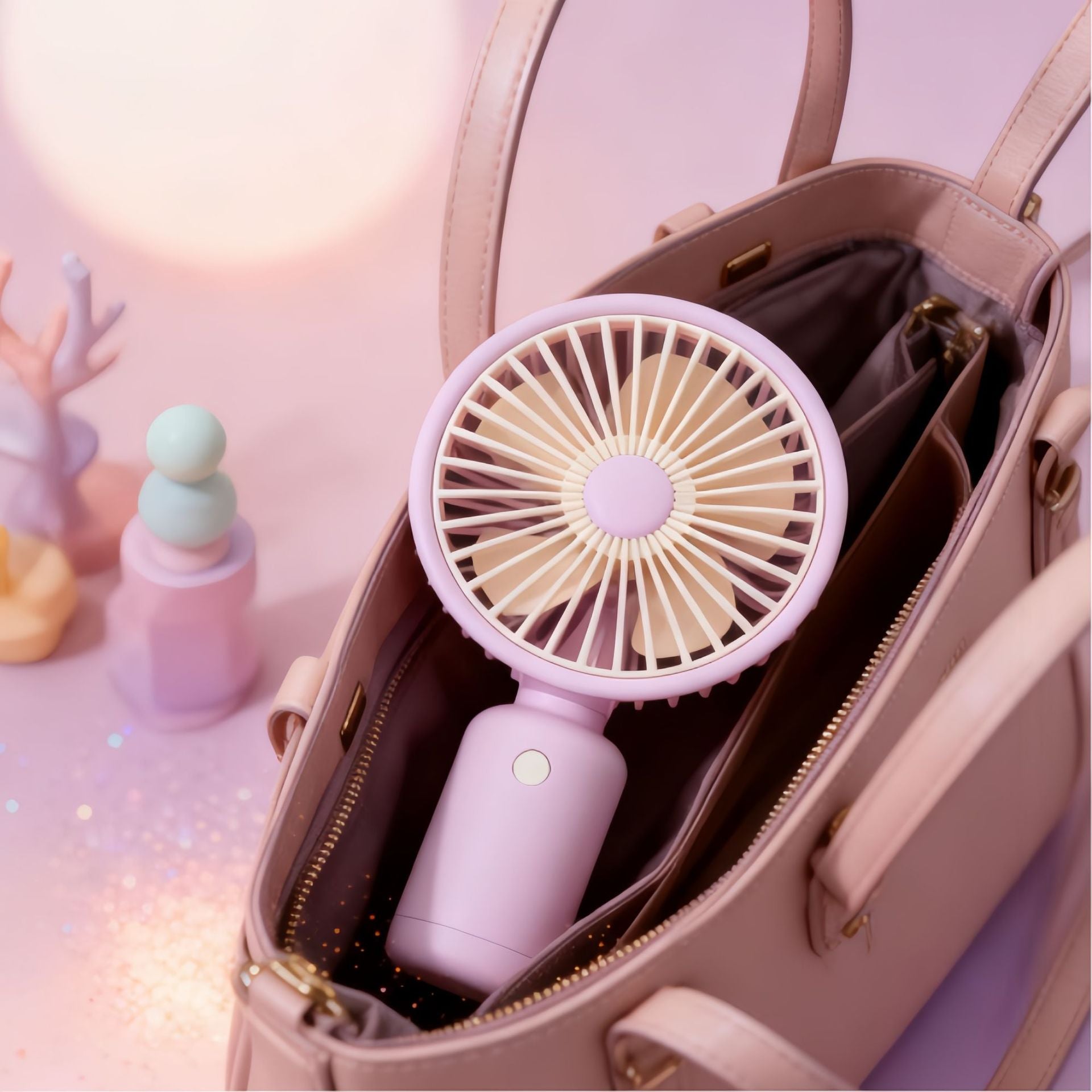 Portable USB Table Fan With Powerful Battery, Flexible Adjustable Design, Quiet Operation