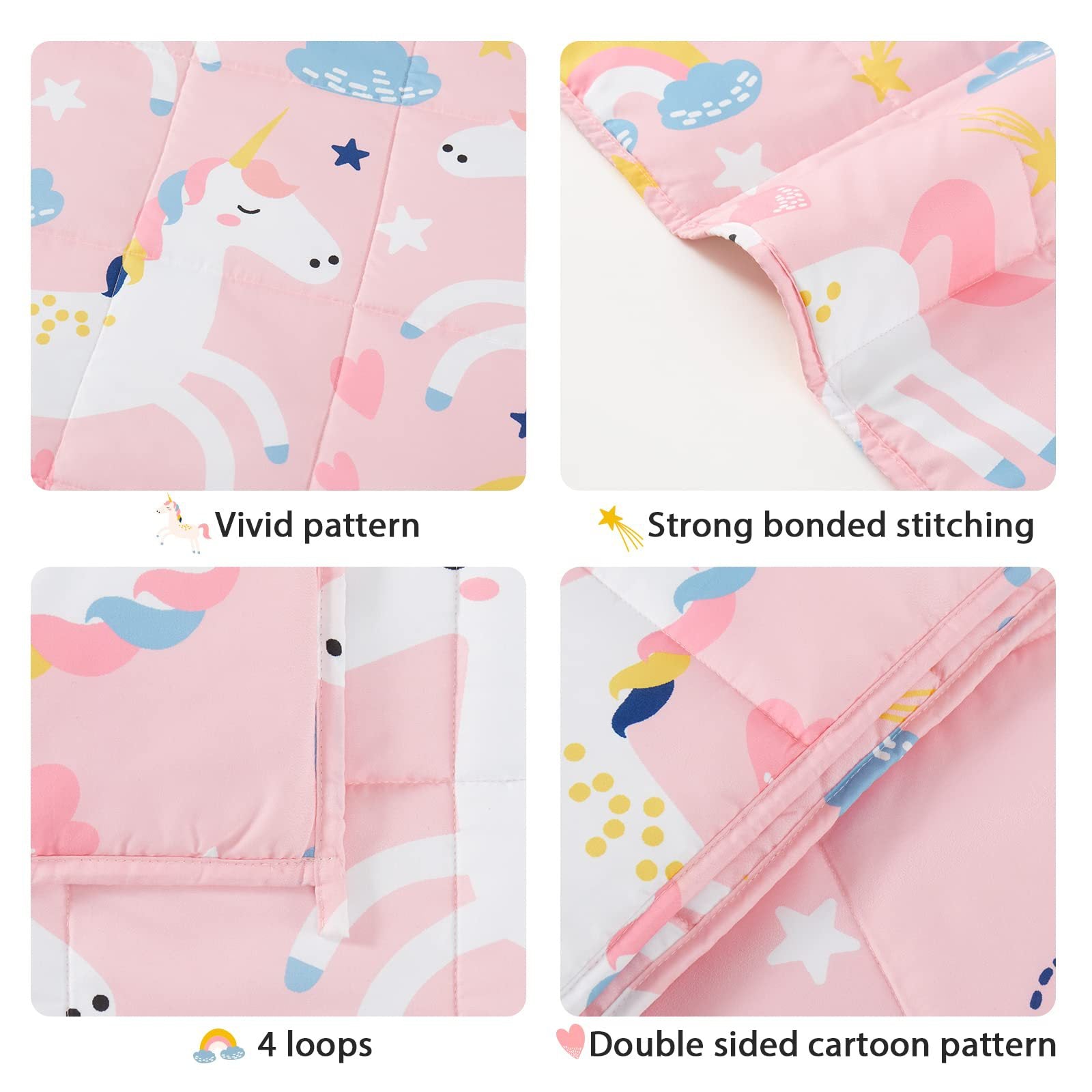 Children's Blanket 100% Cotton Colorful Dinosaur Motif Soft Cozy