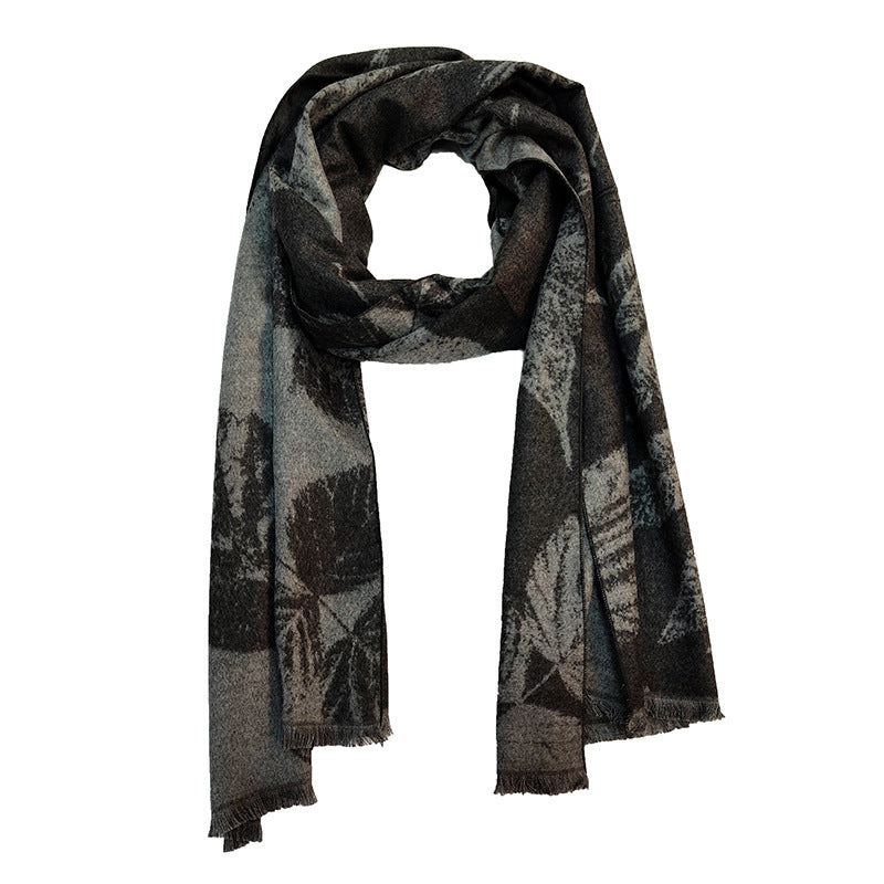 Brehn Women's Elegant Warm Scarf Soft Fabric Modern Check Pattern Winter Accessory