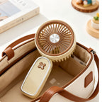 Portable Mini Fan USB Rechargeable Ergonomic Design Lightweight Compact for Women