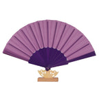 Ladies Decorative Fan with Elegant Wooden Handle Lightweight Stylish Accessory