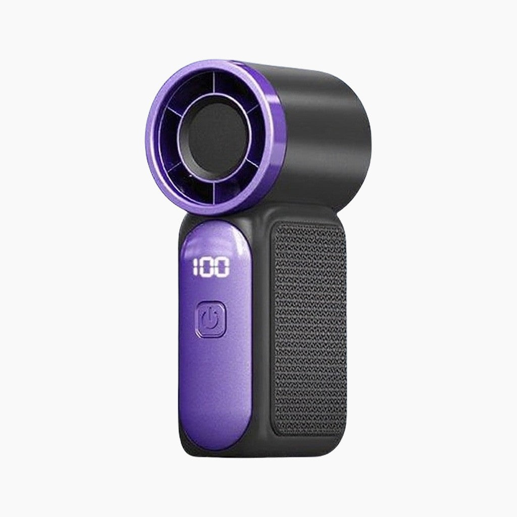 Portable Fan Unisex Compact Battery-Powered Personal Fan with LED Display and Multiple Speeds