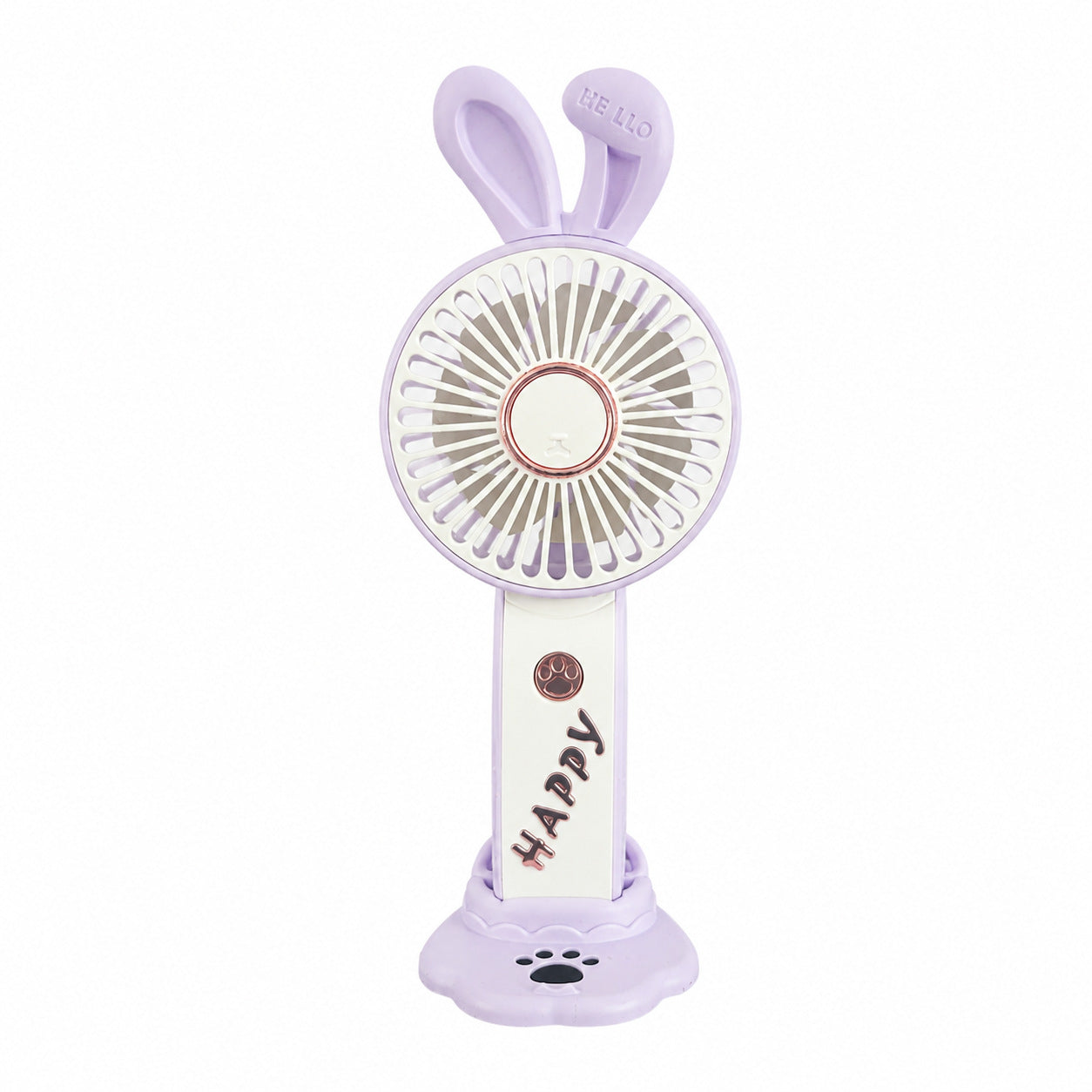Harrow Ladies USB Fan Portable Quiet Desk Fan with Bunny Ear Design