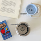 Women's Insulated Coffee Mug with Leak-Proof Lid and Unique Animal Design Portable Handle