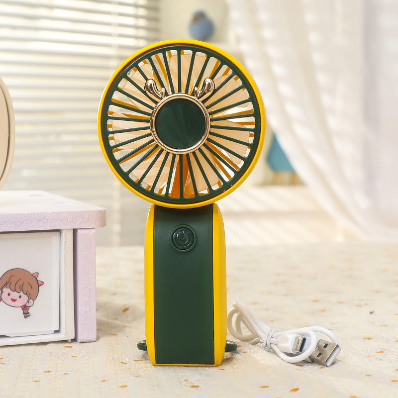 Portable Handheld Fan USB Rechargeable Flexible Tilt Compact Personal Cooling Fan