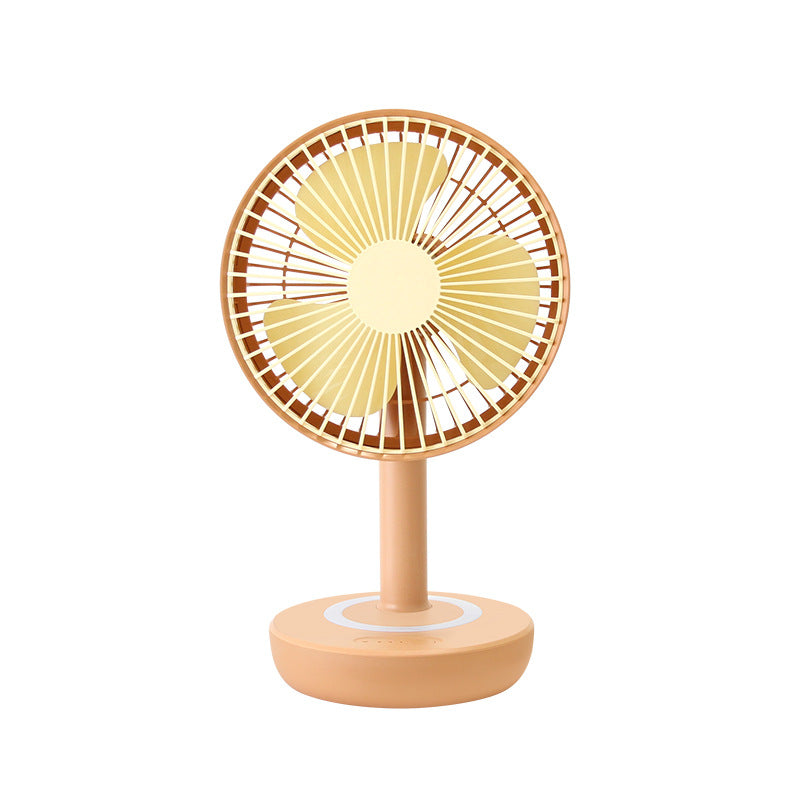 Portable USB Fan for Women with Floral Pattern Adjustable Speeds Quiet Operation