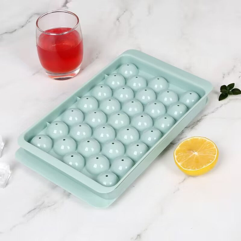 Silicone Ice Cube Tray Hemisphere Shape Flexible BPA-Free for Cocktails and Drinks