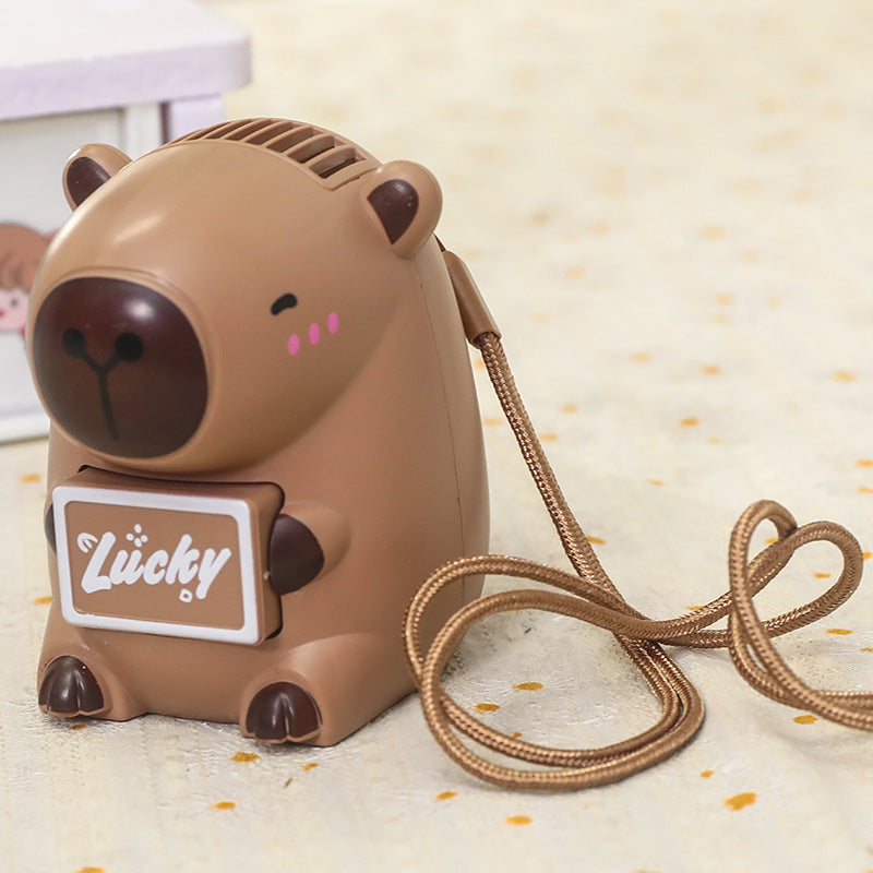 Ladies Handheld Fan Cute Animal Design Portable Lightweight Summer Cooling Accessory