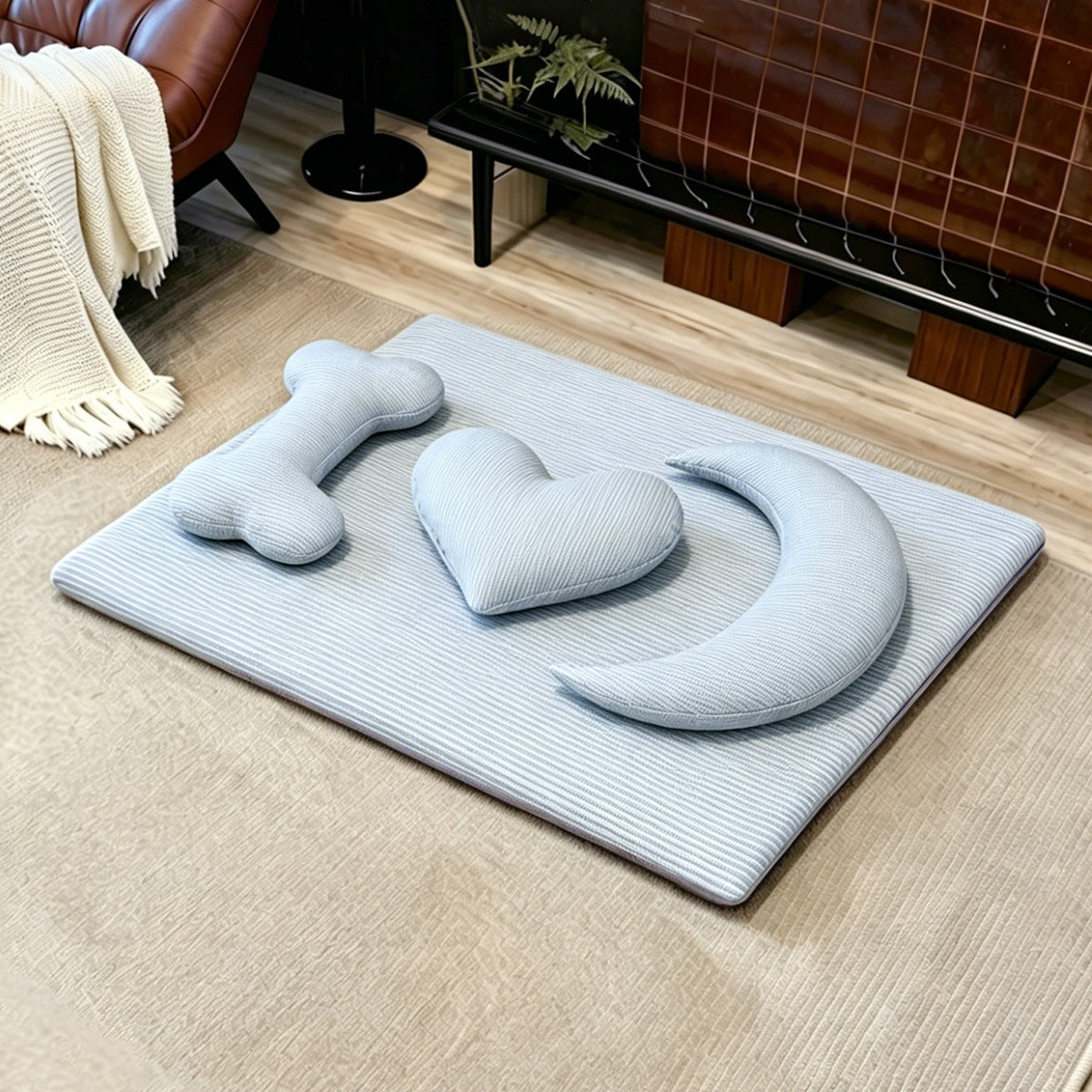 Harrow Unisex Pet Mat Durable Cozy Cushion Shapes Non-Slip Indoor Outdoor