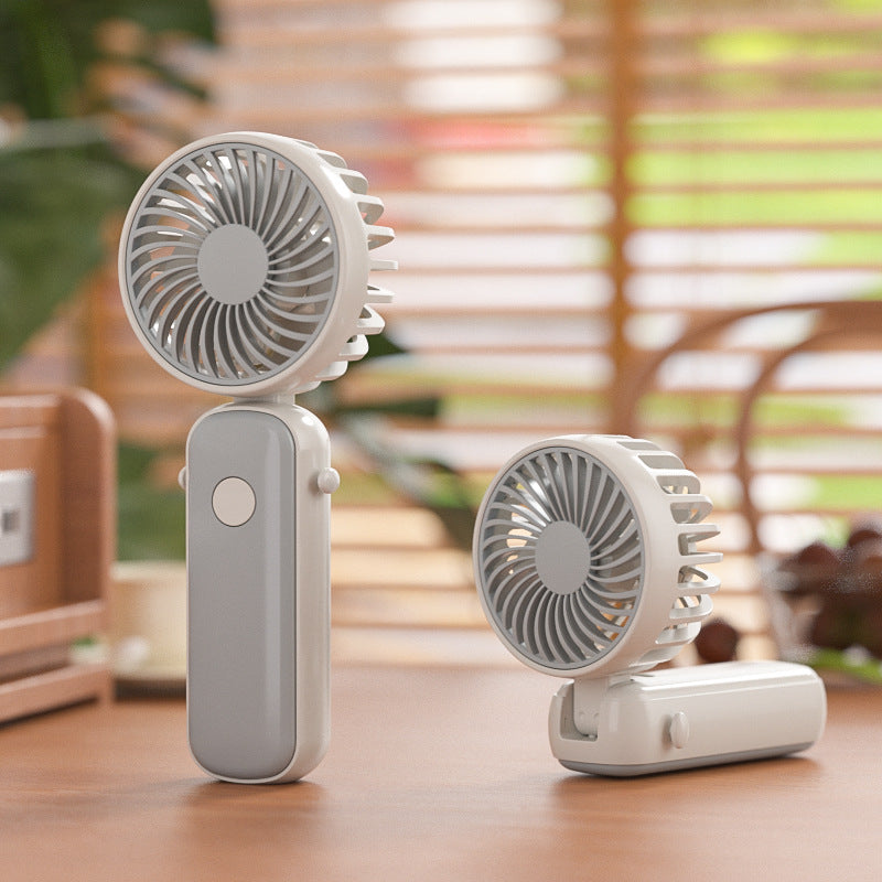 Portable Mini Handheld Fan Rechargeable Battery Compact Travel Cooling Device