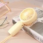 Portable USB Mini Fan with Ergonomic Handle Lightweight Quiet Personal Cooler