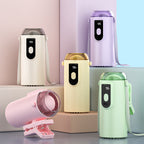 Portable Mini Water Sprayer with LED Display USB Rechargeable Compact Mist Fan