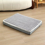 Dog Bed Plush Soft Top Non-Slip Base Breathable Filling Comfortable Pet Mattress