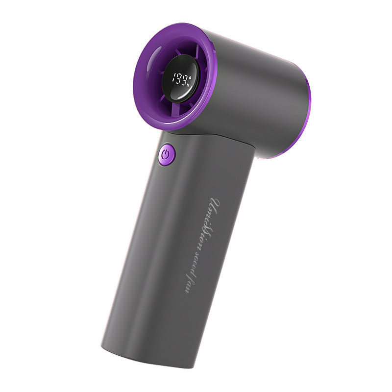Handheld Personal Air Cooler Portable Rechargeable Fan with Multi-Speed and Digital Display